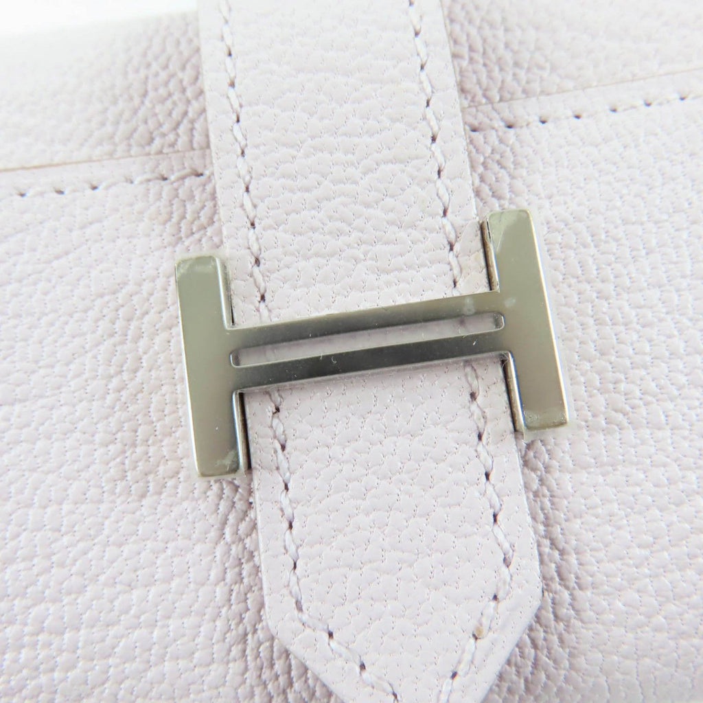 Hermes Bearn Chevre Mauve Pale Silver Key Case Key Holder — view 7