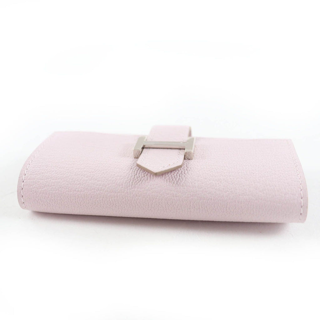 Hermes Bearn Chevre Mauve Pale Silver Key Case Key Holder — view 4