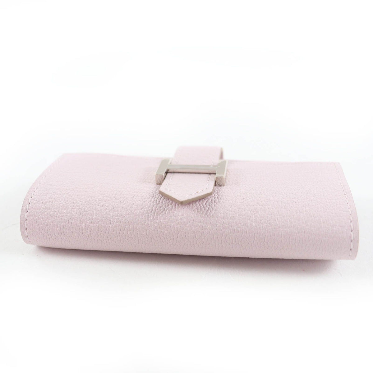 Hermes Bearn Chevre Mauve Pale Silver Key Case Key Holder — view 4