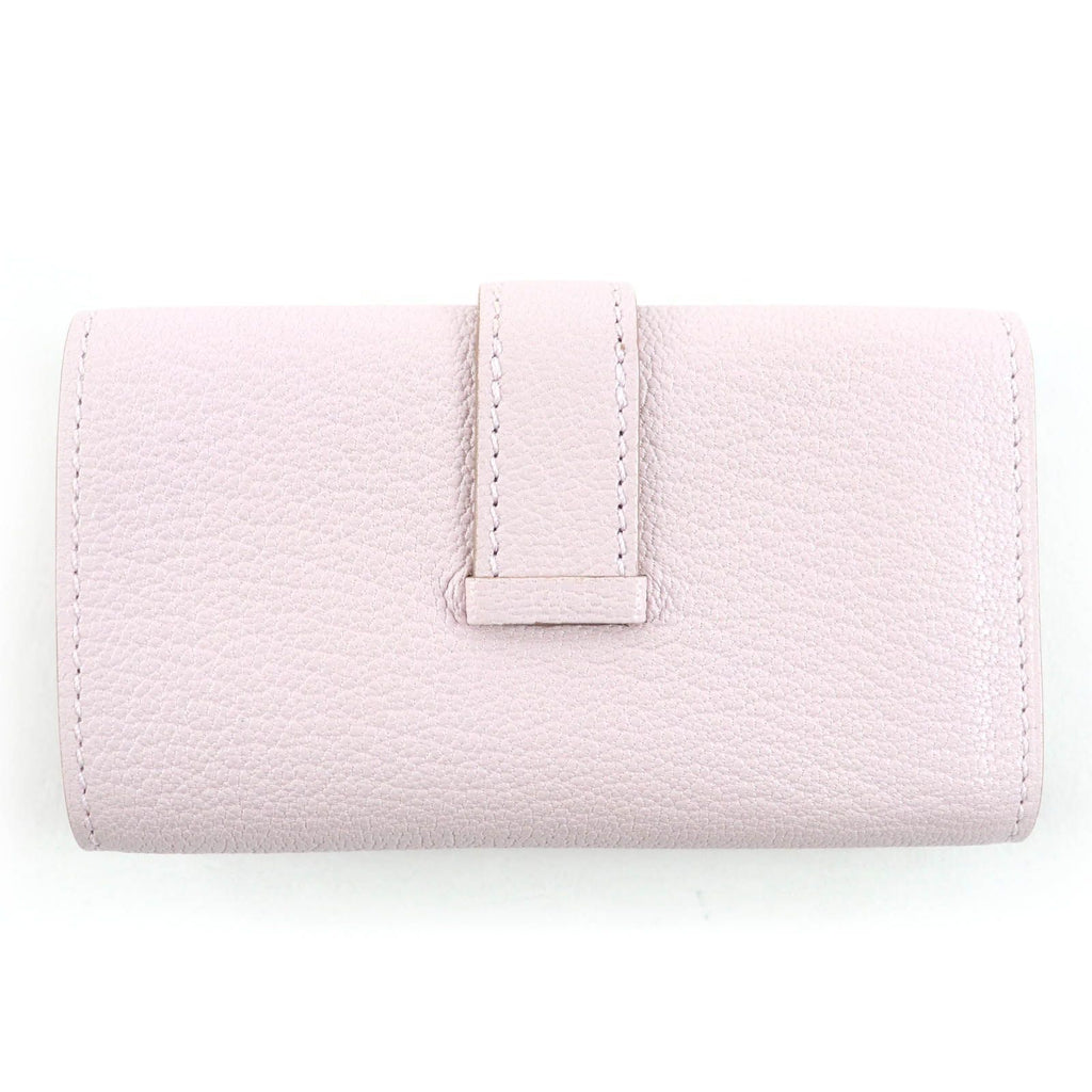 Hermes Bearn Chevre Mauve Pale Silver Key Case Key Holder — view 3