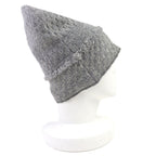 Chanel 16B Cashmere CC Logo Fringe Design Glitter Beanie Knit Cap Gray Hat — view 5