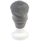 Chanel 16B Cashmere CC Logo Fringe Design Glitter Beanie Knit Cap Gray Hat — view 6