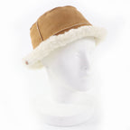 Loewe Logo Leather Use Shearling Bucket Hat Brown 57