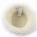 Loewe Logo Leather Use Shearling Bucket Hat Brown 57 — view 6