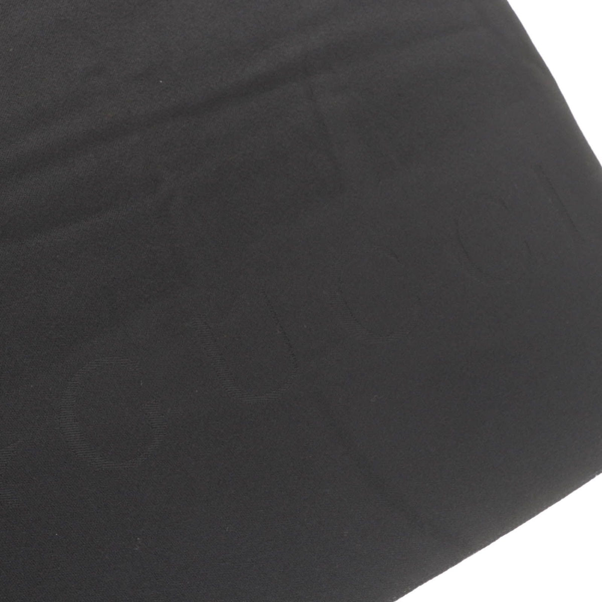 Gucci Wool 100% Logo Large Scarf with Fringe Shawl Black 70 — view 6
