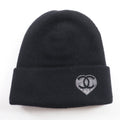 Chanel Cashmere 100% CC Logo Knit Cap with Rhinestone Black Hat