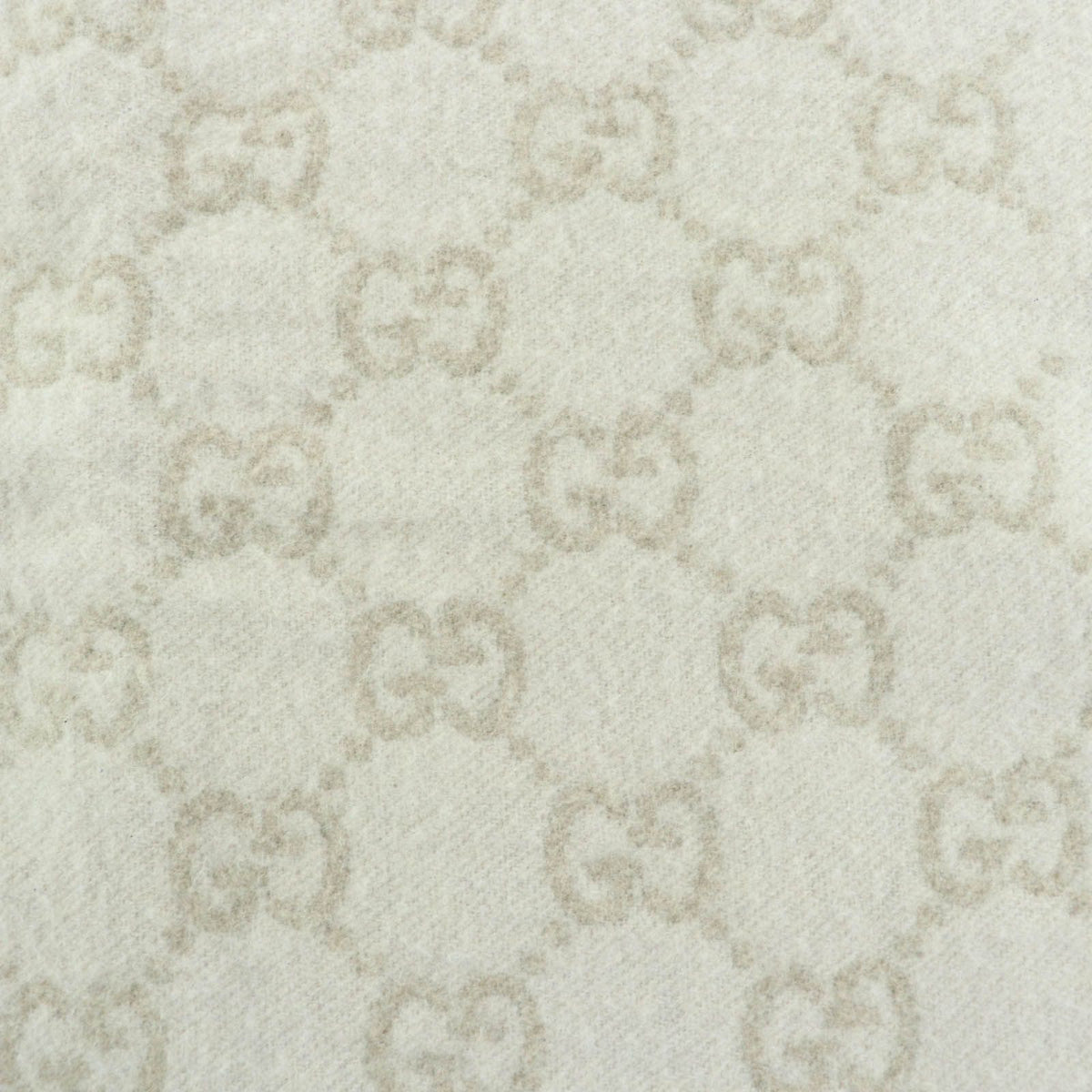 Gucci Cashmere 100% GG Pattern Scarf Beige 45 — view 7