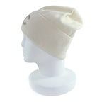Chanel Cashmere 100% CC Logo Knit Cap Ivory Hat — view 4