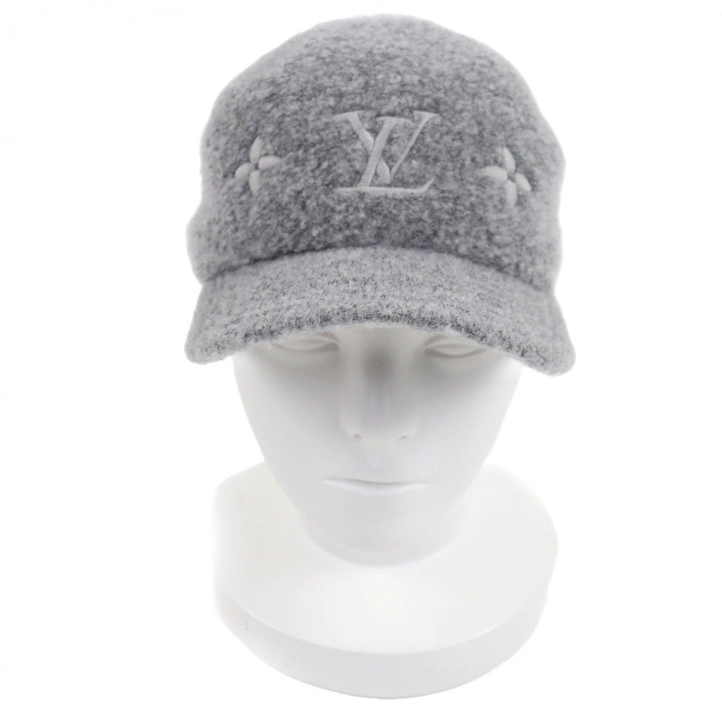Louis Vuitton Cap Wool Glam Monogram Hat Gray — view 3