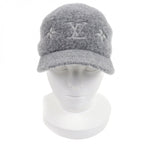Louis Vuitton Cap Wool Glam Monogram Hat Gray — view 3