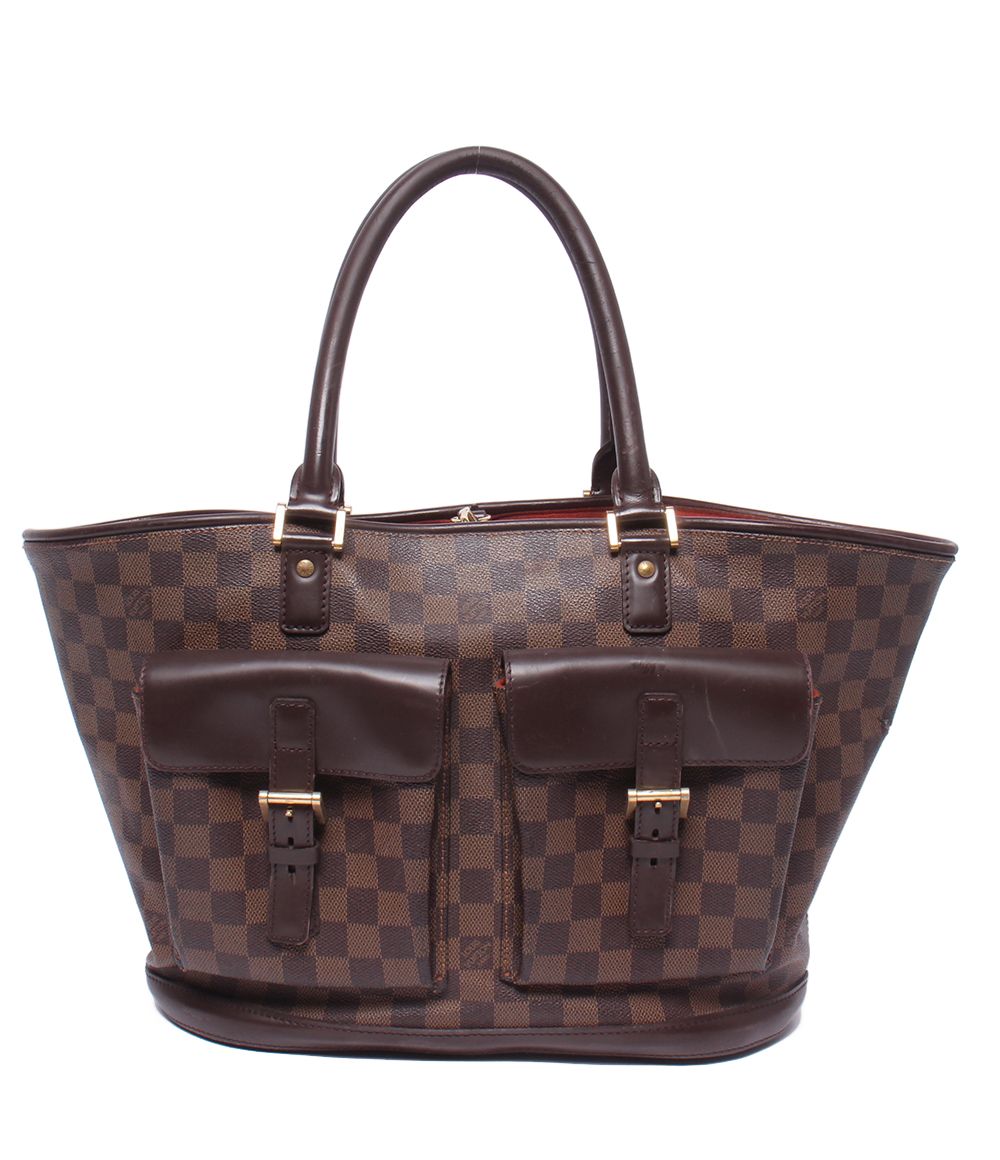 Louis Vuitton Tote Shoulder Bag Manosque GM Damier Ebene