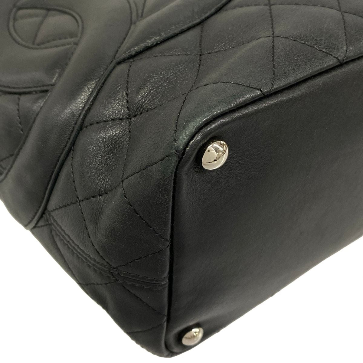 Chanel Tote Bag Cambon Line Medium Black Leather — view 6