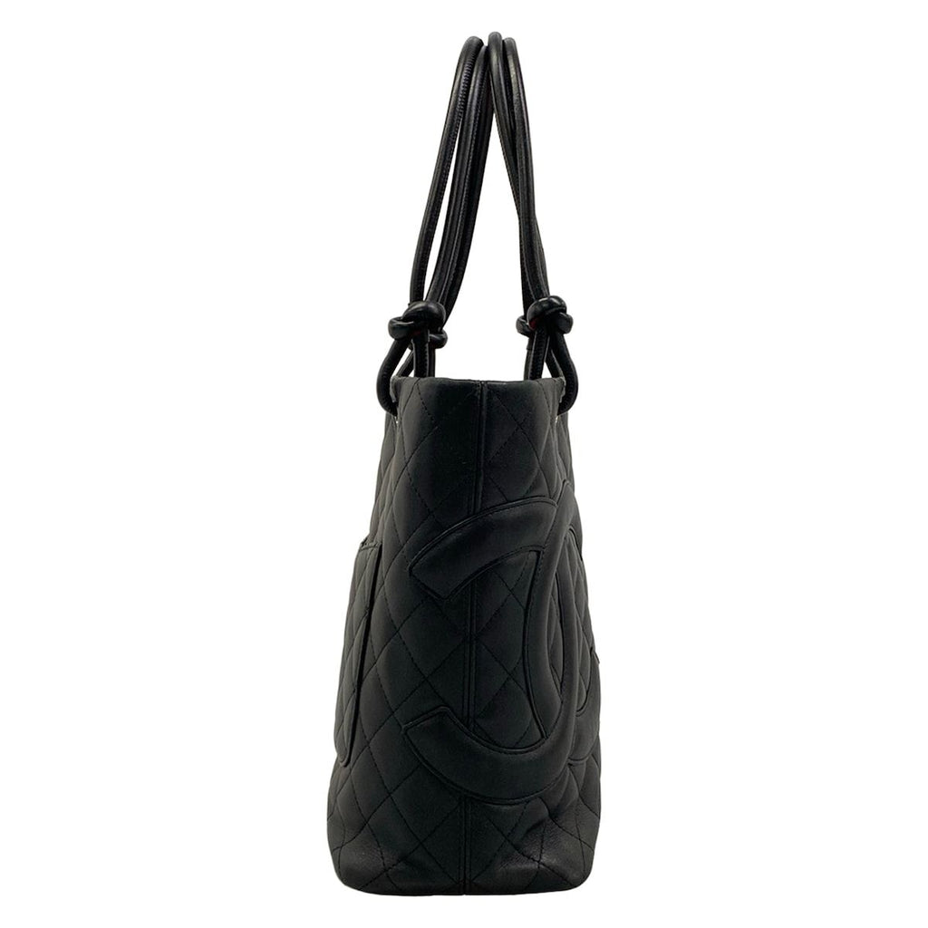Chanel Tote Bag Cambon Line Medium Black Leather — view 2