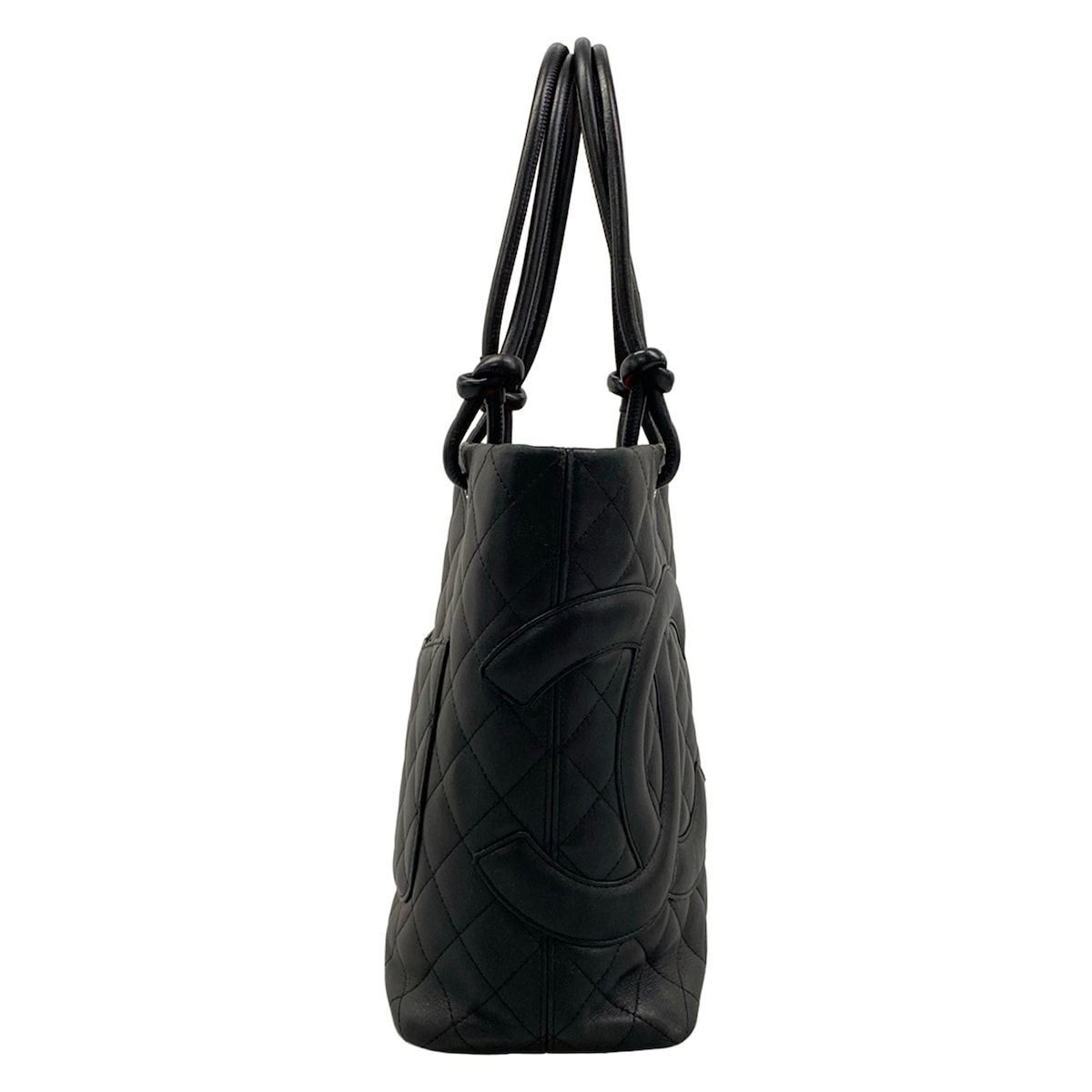 Chanel Tote Bag Cambon Line Medium Black Leather — view 2