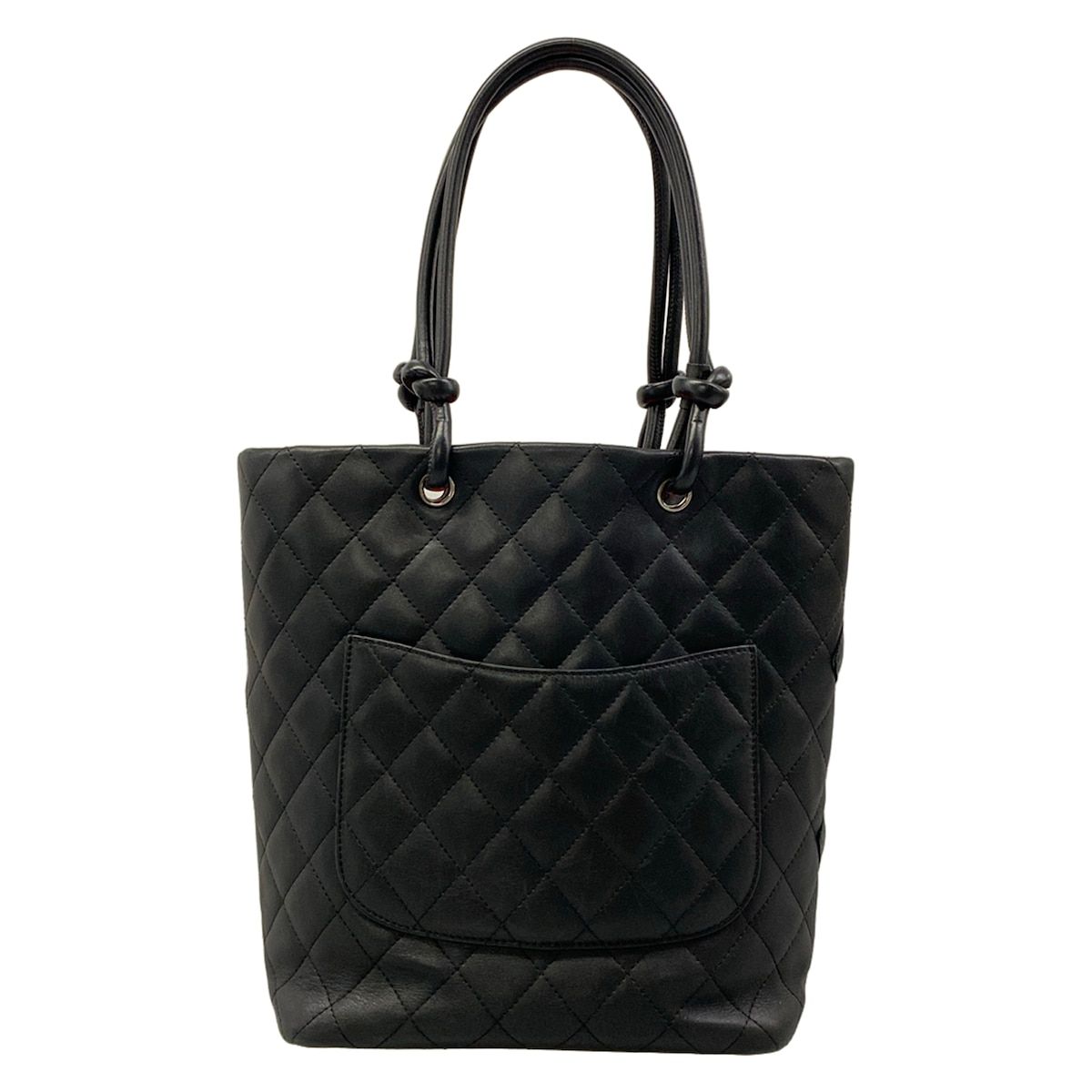 Chanel Tote Bag Cambon Line Medium Black Leather — view 3