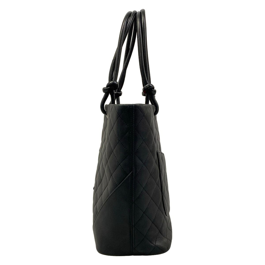 Chanel Tote Bag Cambon Line Medium Black Leather — view 4