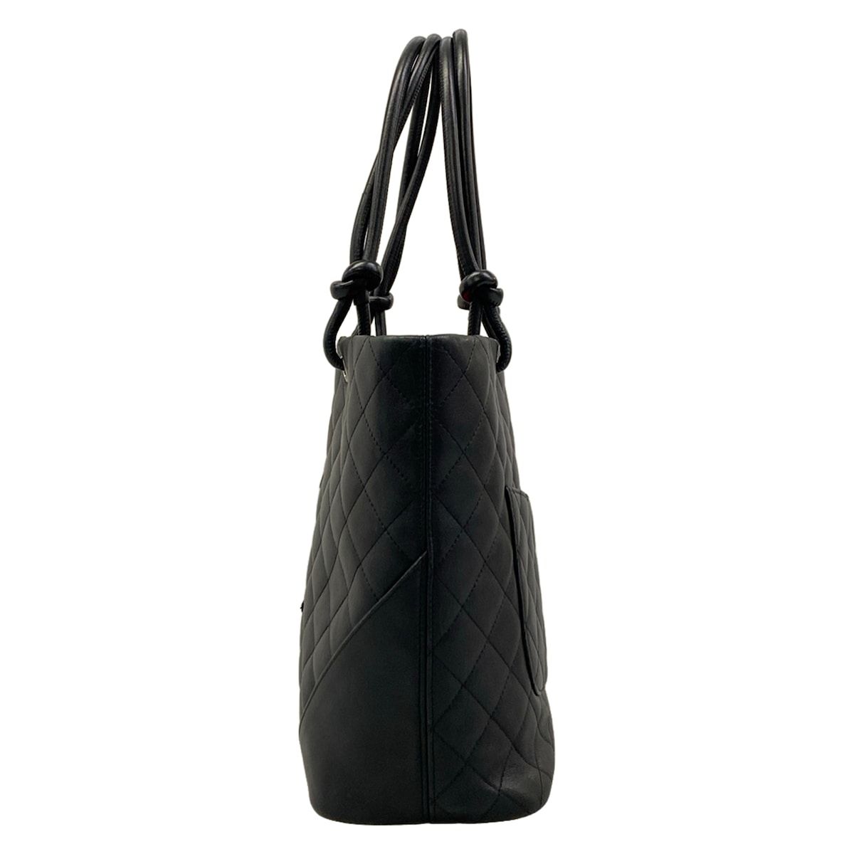 Chanel Tote Bag Cambon Line Medium Black Leather — view 4