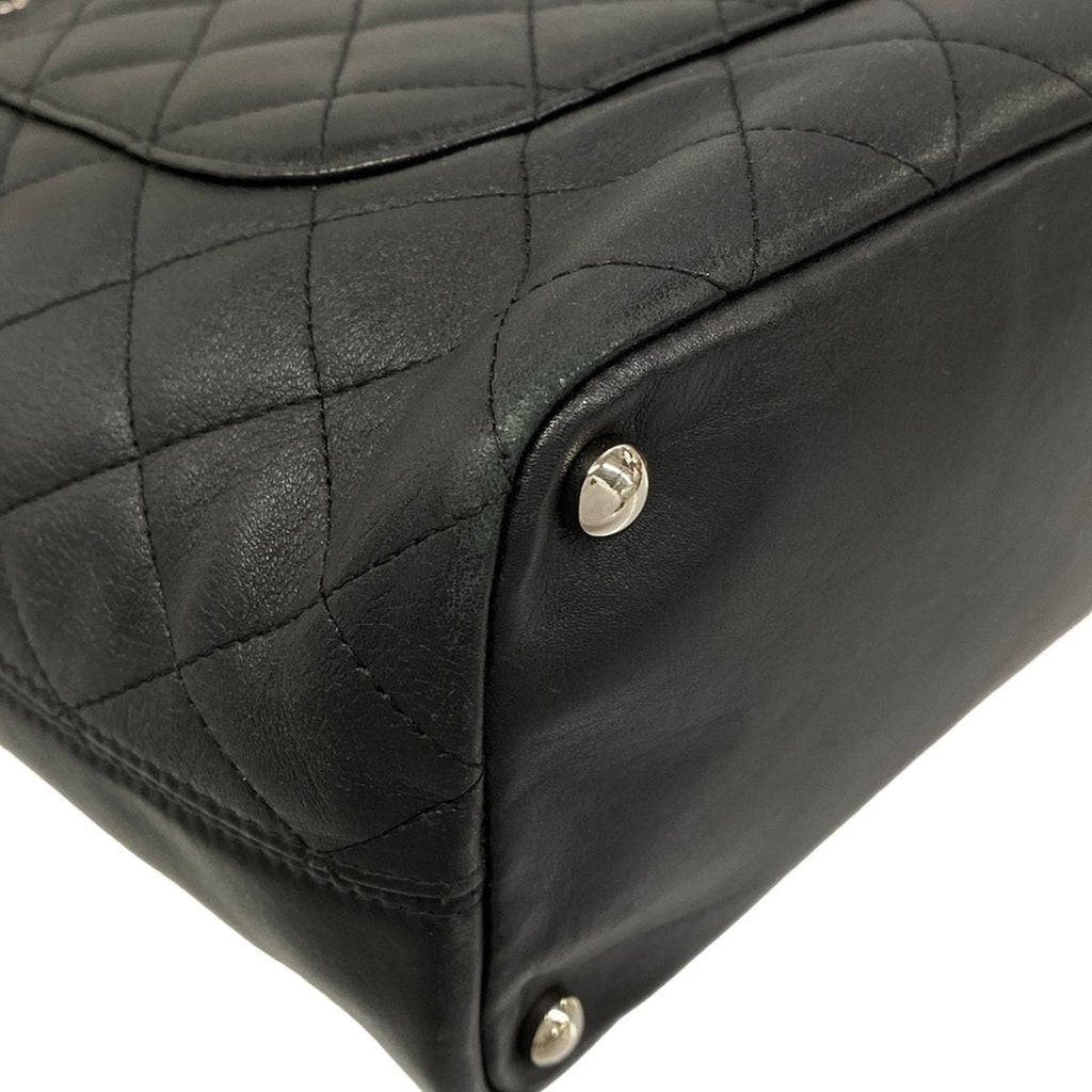Chanel Tote Bag Cambon Line Medium Black Leather — view 8