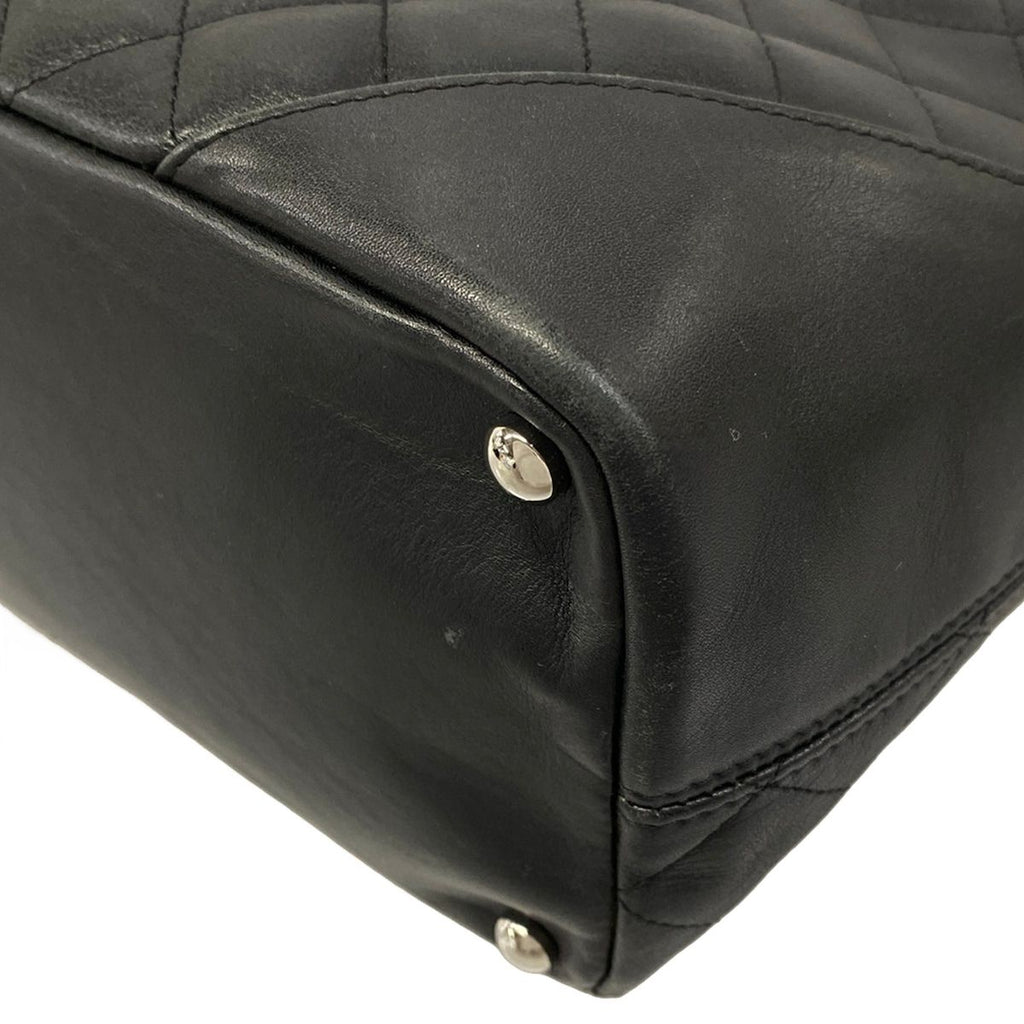 Chanel Tote Bag Cambon Line Medium Black Leather — view 7