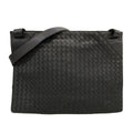 Bottega Veneta Shoulder Bag Intrecciato Black Leather