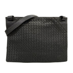 Bottega Veneta Shoulder Bag Intrecciato Black Leather