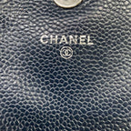 Chanel Wallet Half Moon Navy Chain Silver Shoulder Bag — view 6