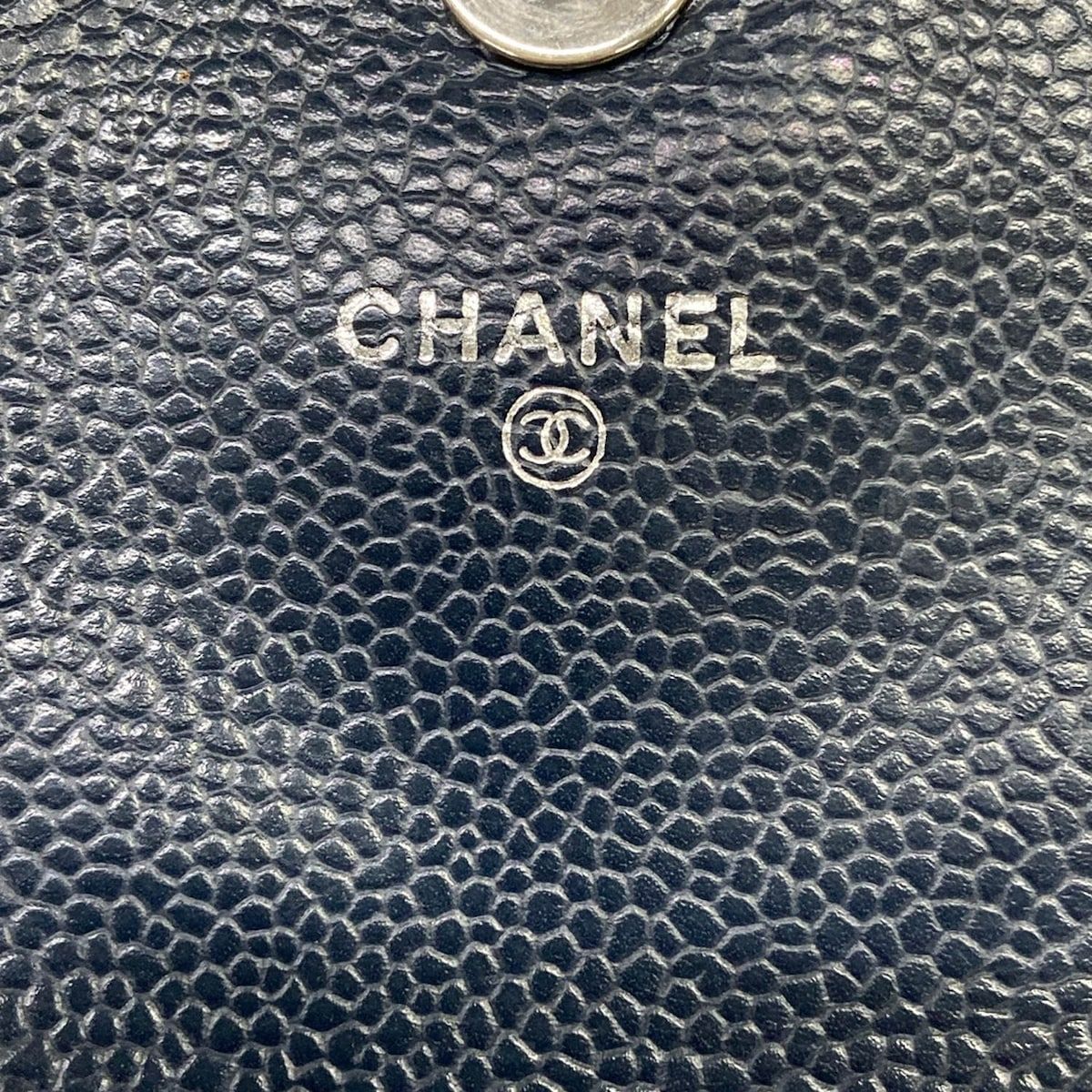 Chanel Wallet Half Moon Navy Chain Silver Shoulder Bag — view 6