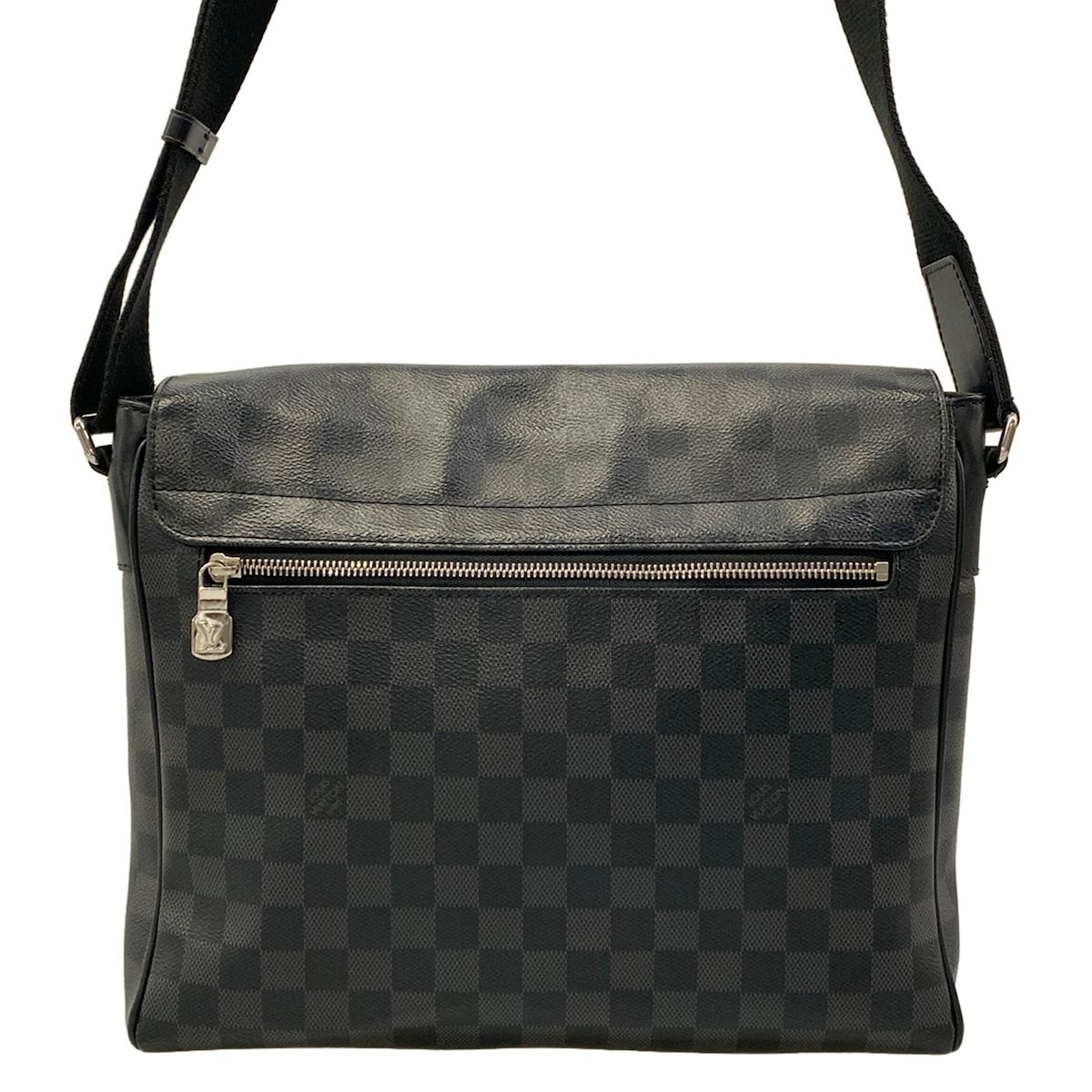 Louis Vuitton Shoulder Bag Damier Graphite District MM NM — view 3