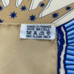 Hermes Scarf Carre 90 Light Brown Multi Axis Mundi — view 3