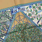 Hermes Scarf Carre 90 Light Brown Multi Axis Mundi — view 5