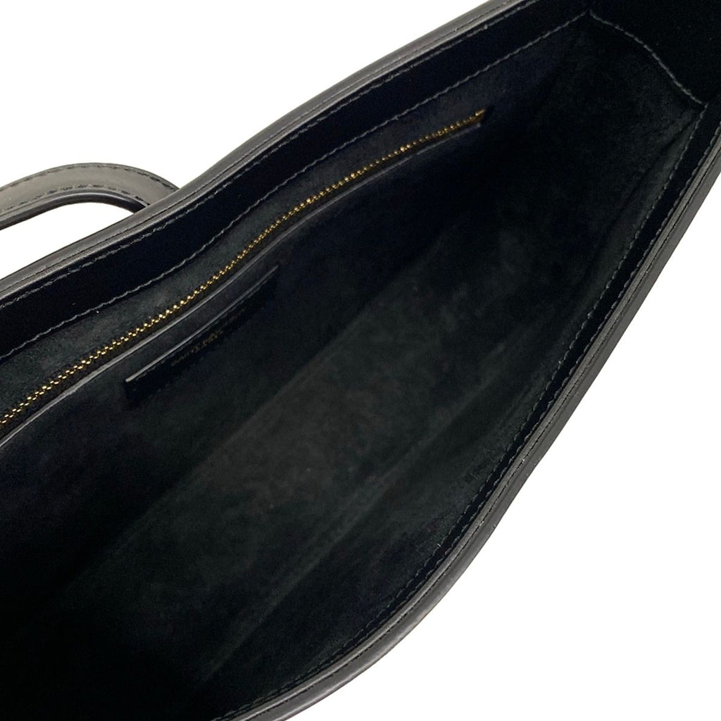Saint Laurent Paris Shoulder Bag Suncassette Black Leather — view 7