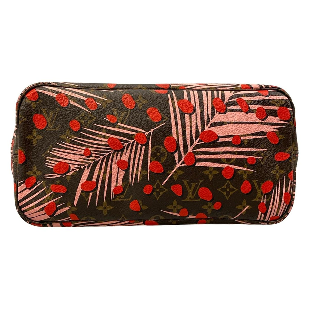 Louis Vuitton Tote Bag Monogram Jungle Dot Neverfull MM Poppy — view 5