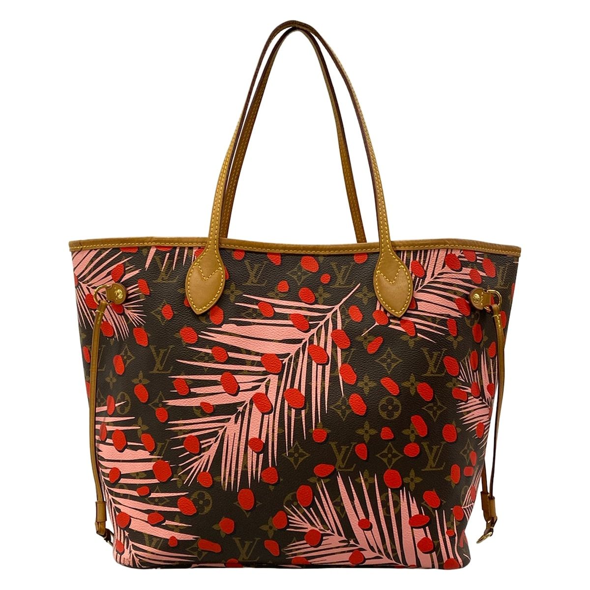 Louis Vuitton Tote Bag Monogram Jungle Dot Neverfull MM Poppy — view 3