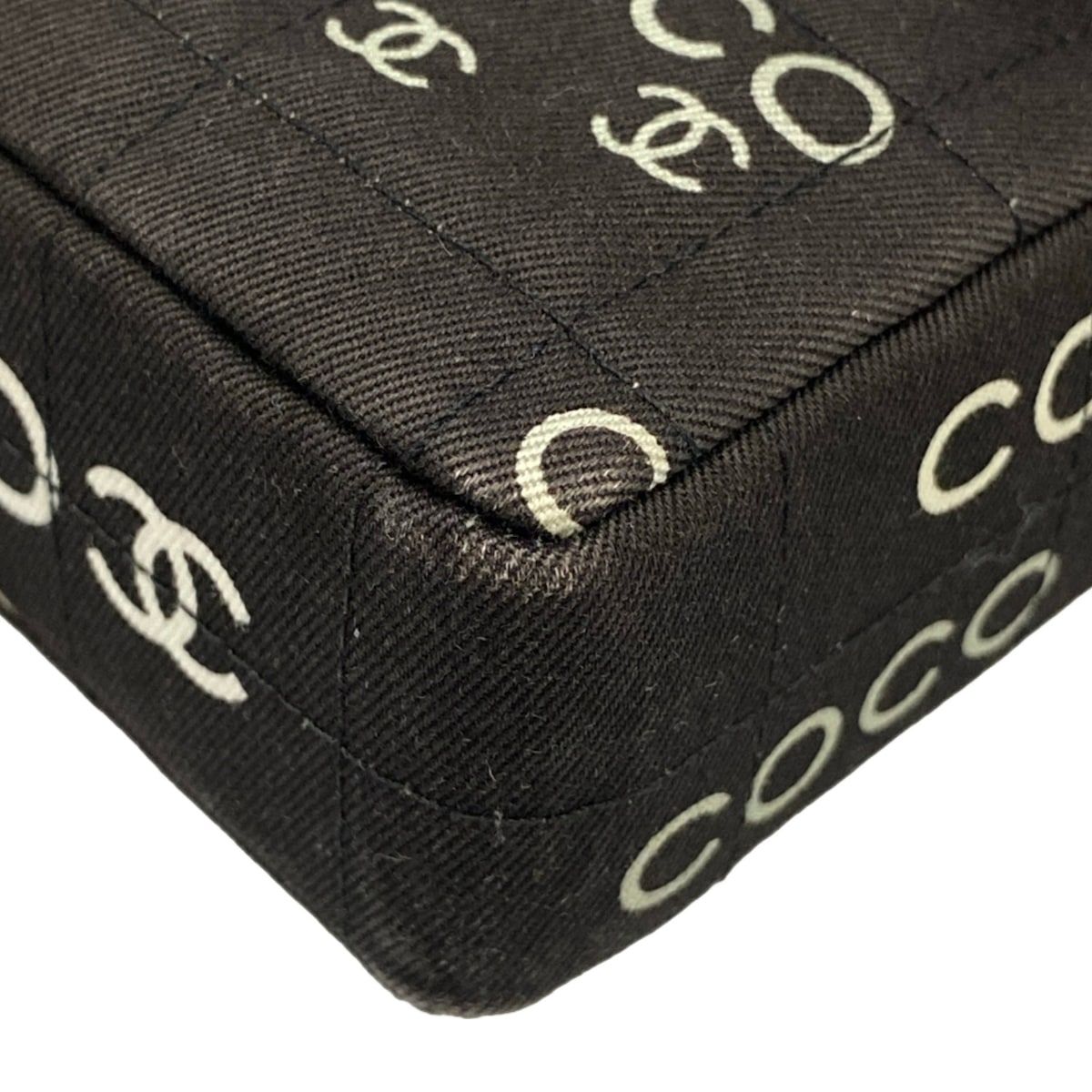 Chanel Shoulder Bag Choco Bar Black Chain Gold — view 6