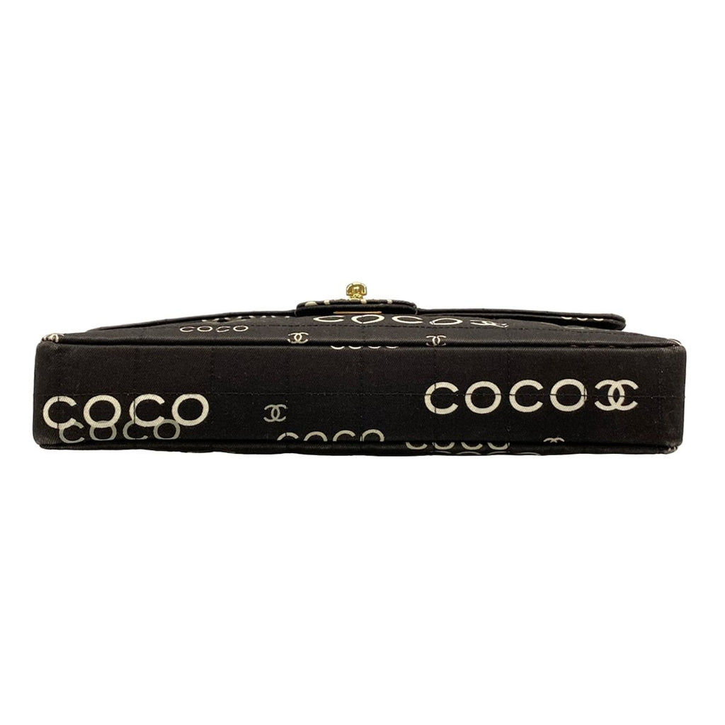 Chanel Shoulder Bag Choco Bar Black Chain Gold — view 5