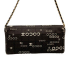 Chanel Shoulder Bag Choco Bar Black Chain Gold — view 3