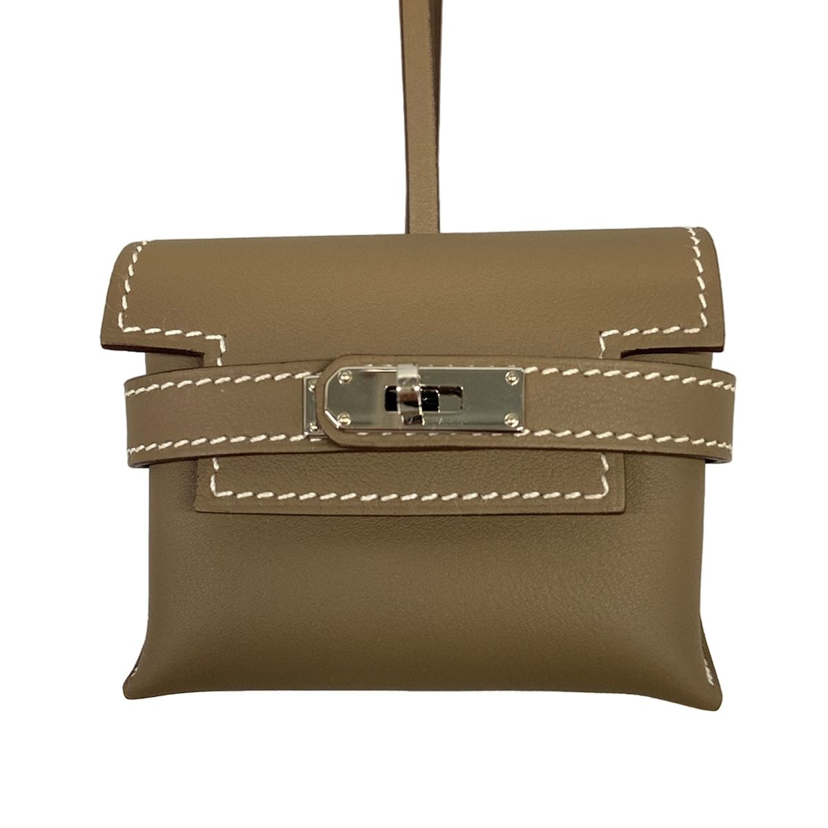 Hermes Key Holder Kelly Festival Etoupe Silver — view 4
