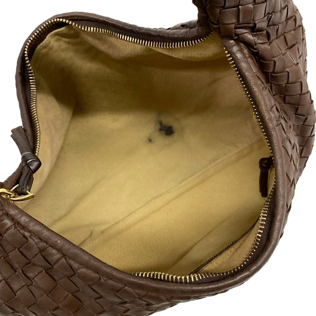 Bottega Veneta Handbag Intrecciato Dark Brown Leather — view 7