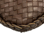 Bottega Veneta Handbag Intrecciato Dark Brown Leather — view 6