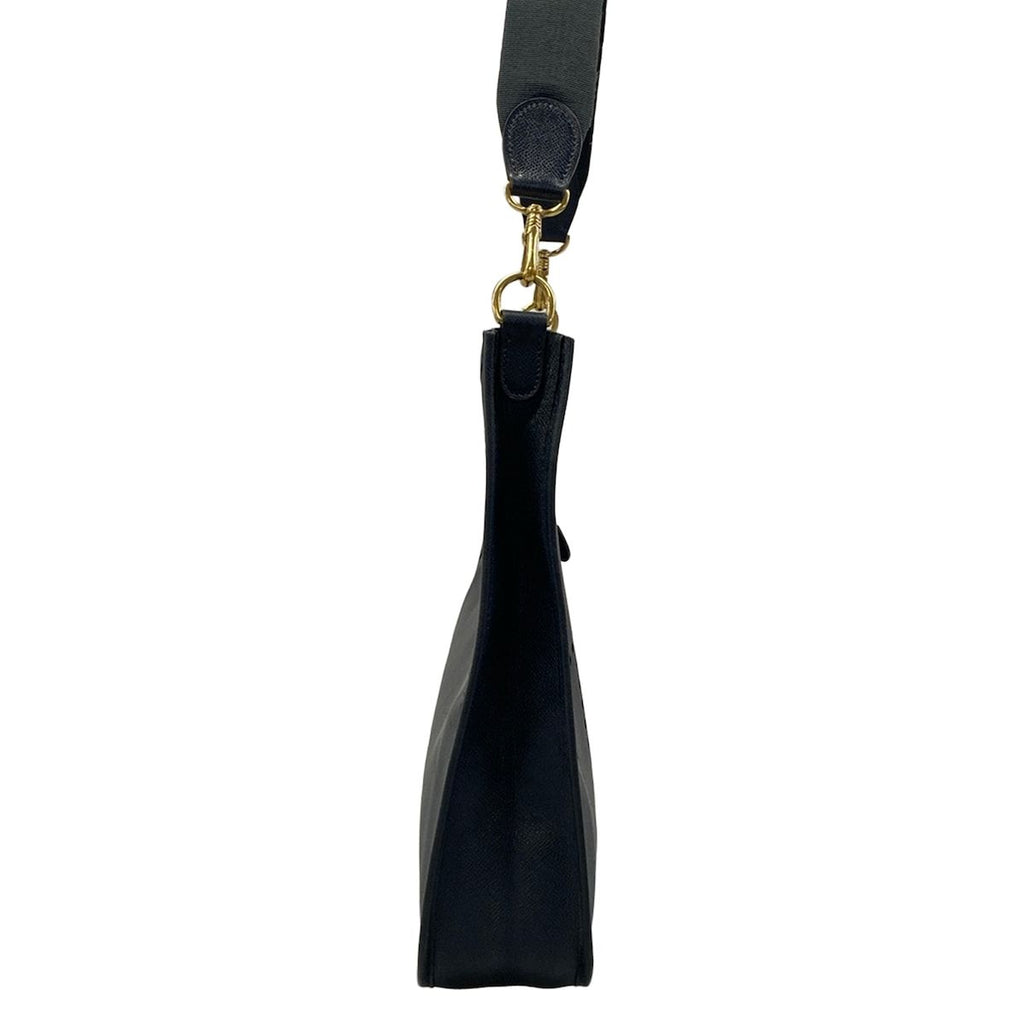 Hermes Shoulder Bag Evelyne GM Navy Gold — view 2