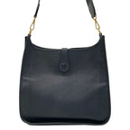 Hermes Shoulder Bag Evelyne GM Navy Gold — view 3