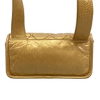 Chanel Shoulder Bag Quilted Gold Silver — view 3