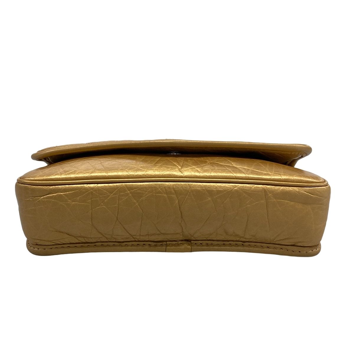 Chanel Shoulder Bag Quilted Gold Silver — view 5