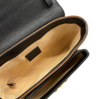 Gucci Handbag GG Supreme Beige Dark Brown Black Leather — view 7