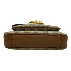 Gucci Handbag GG Supreme Beige Dark Brown Black Leather — view 5