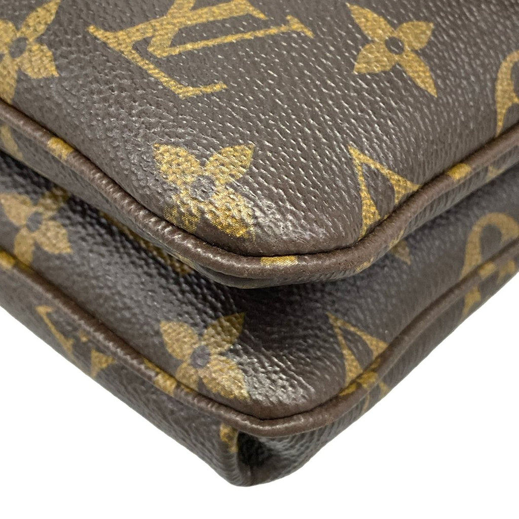 Louis Vuitton Shoulder Bag Monogram Twice Cerise Leather Cowhide — view 6
