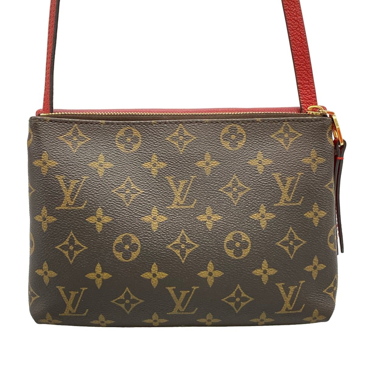 Louis Vuitton Shoulder Bag Monogram Twice Cerise Leather Cowhide — view 3