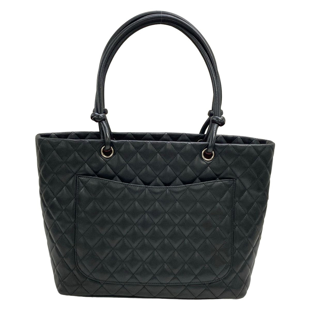 Chanel Tote Bag Cambon Line Large Black White Leather — view 3