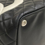 Chanel Tote Bag Cambon Line Large Black White Leather — view 6
