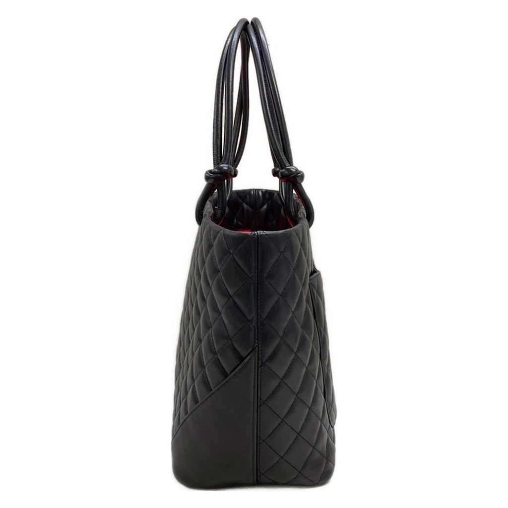 Chanel Tote Bag Cambon Line Large Black White Leather — view 4